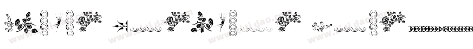 Menina Graciosa Ornaments Two字体转换